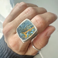 Pietersite Square Ring