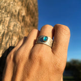 Blue Apatite ring, Size 10