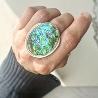 Abalone Statement Ring