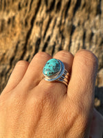 Campitos Turquoise Chunky Ring, Size 7.75