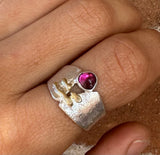 Pink Tourmaline Ring, Size 8