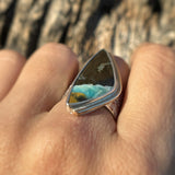 Opalized Wood Ring, Size 8