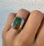 Royston Turquoise Rectangle ring