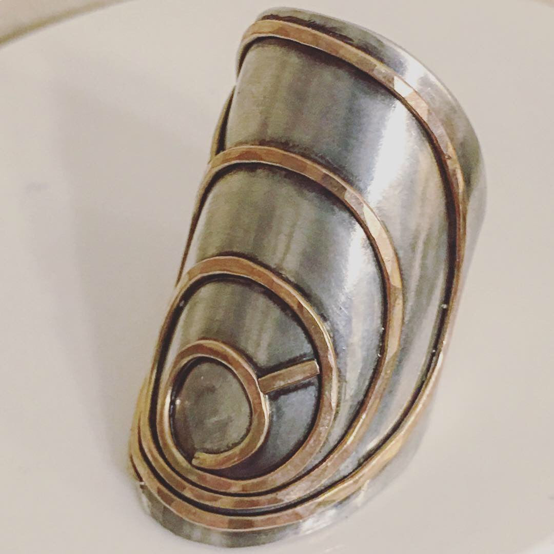 Labyrinth Shield Ring – Hilali Jewelry