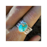 Large Sonoran Gold Turquoise Ring