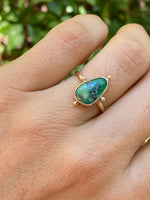 14k Gold Chrysoprase Ring