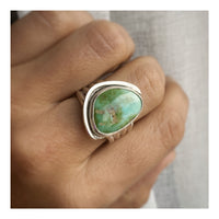 Chunky Sonoran Gold Turquoise ring