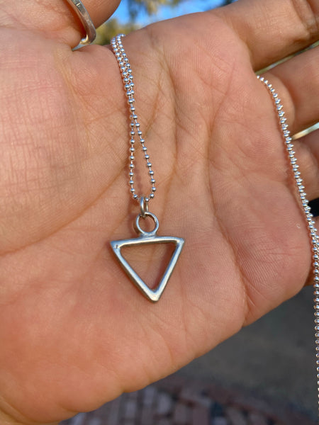 Sterling silver Triangle Pendant