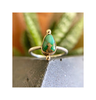 Turquoise and 14k Gold Ring - Made to order