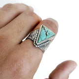 Royston Turquoise Triangle Ring