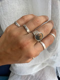 Dendritic Agate Oval ring