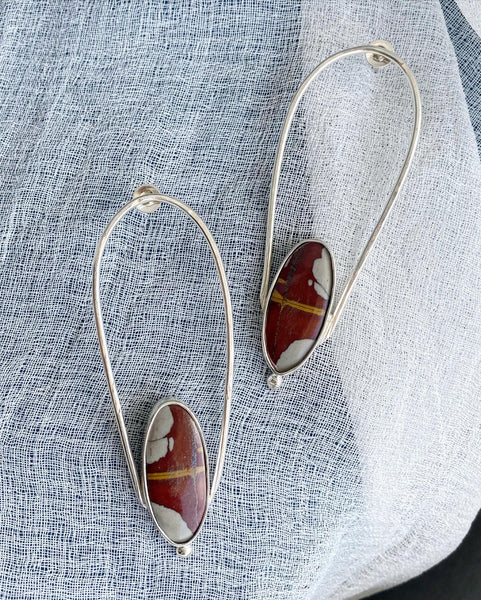 Red Jasper earrings