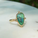 14k Gold Chrysoprase Ring