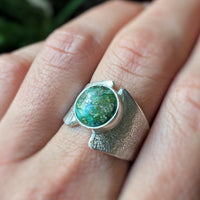 Sonoran Gold Round Turquoise Ring