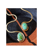 Sonoran Gold Turquoise & Brass Dangles