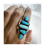 Multi stone turquoise rings