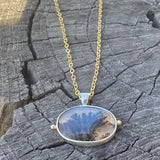 Dendritic Agate Necklace w/14K Accents