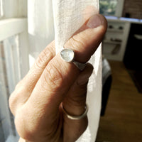 Rosecut moonstone ring