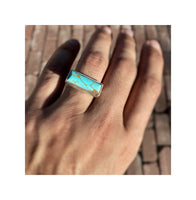 Baja Turquoise Bar Ring