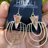 Triangle Composite Aria Earrings