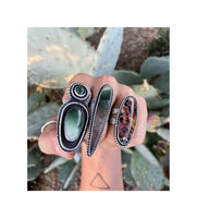 Imperial Jasper and Jade Ring