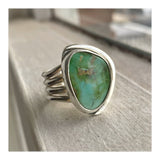 Chunky Sonoran Gold Turquoise ring