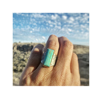 Baja Turquoise Rectangle Ring
