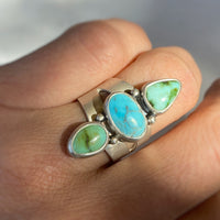 Triple Turquoise Ring  I