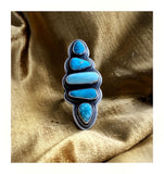Multi stone turquoise rings