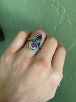 Pink and Blue Sapphire Ring