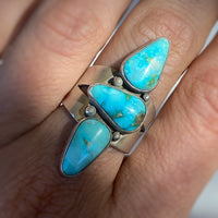 Triple Turquoise Ring  II