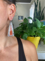 Banded Agate Triangle Earrings