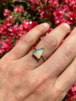 Ethiopian Opal and Gold Ring